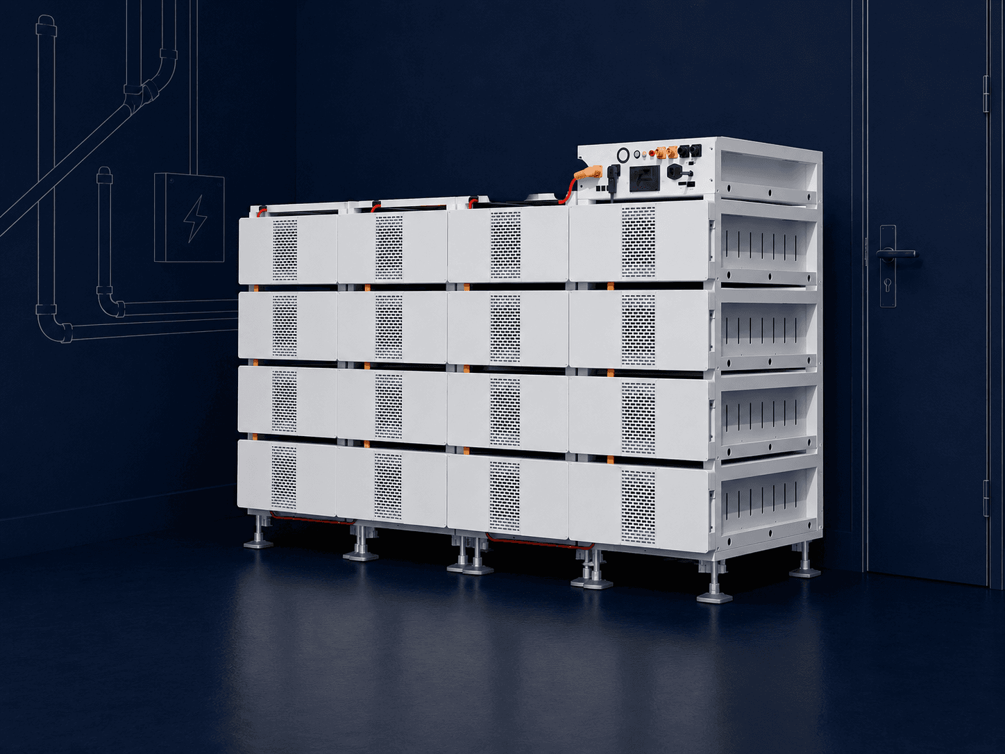 BOS-B-Pack16-А3 Deye (High-Voltage LiFePO4 51,2V 314Ah 16.08kWh)