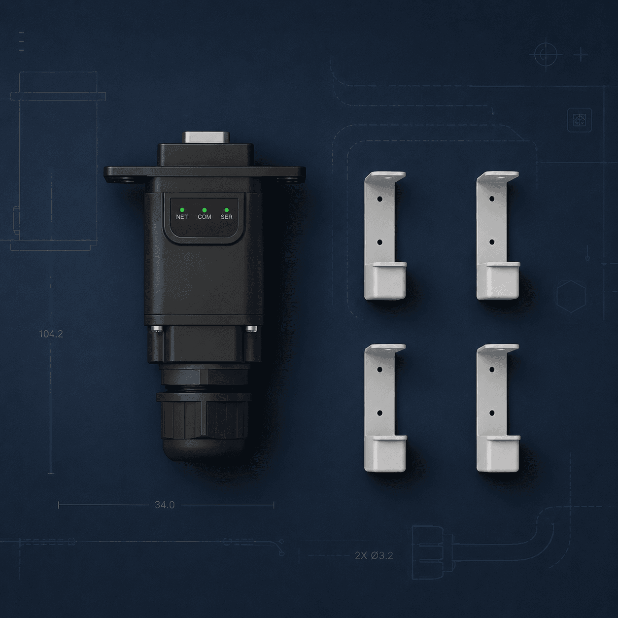 Deye Battery Brackets (Кронштейн укладання) 1 шт. включаючи 4 кронштейни,